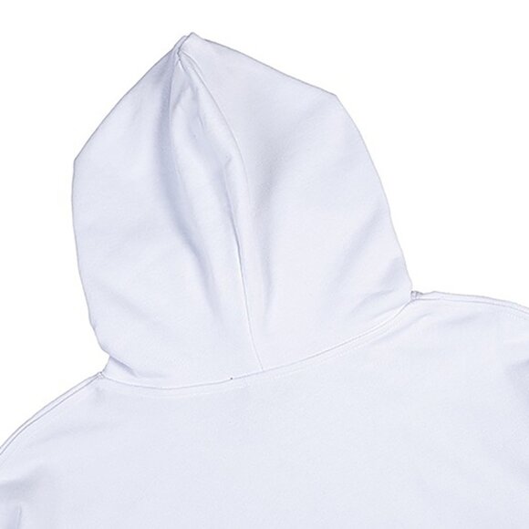 White Embroidered Long-Sleeved Hooded Sweatshirt Vetements - Picture 7 of 9